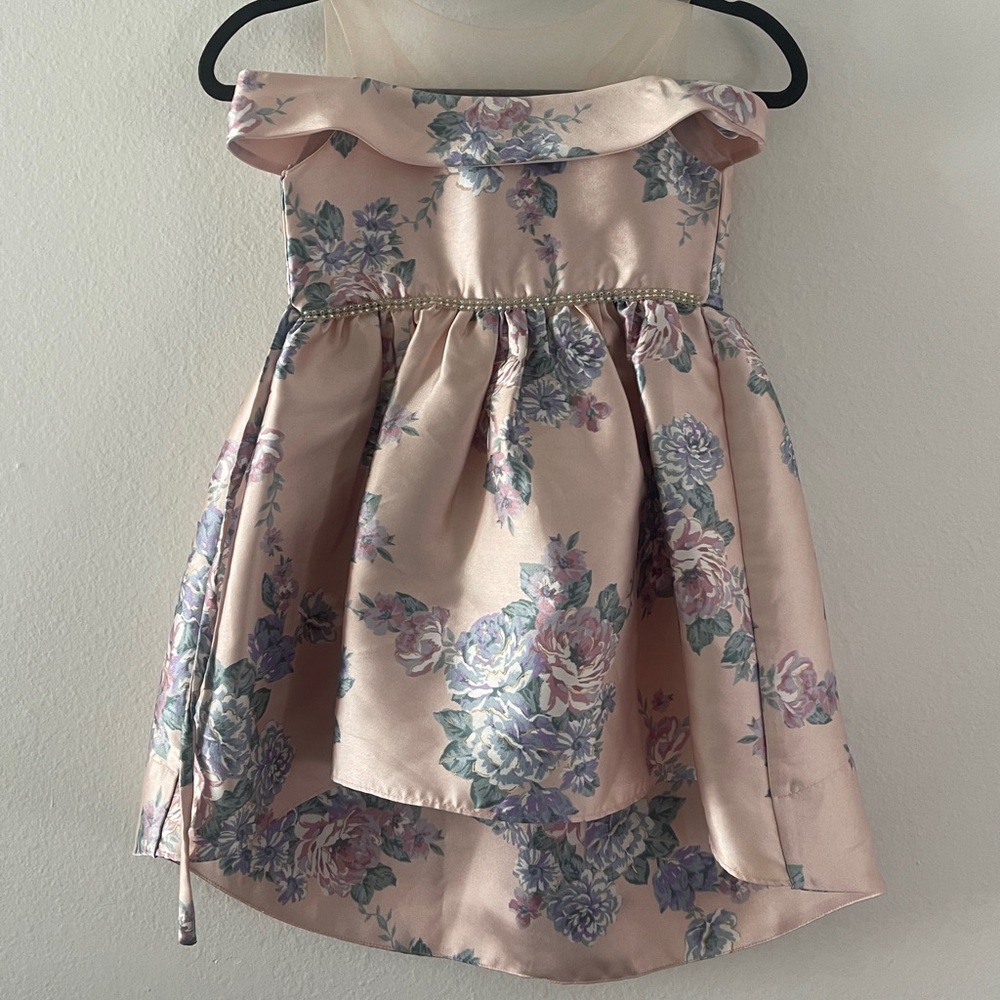 Floral Pink Kids Dress